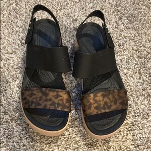 Croc Platform Sandals